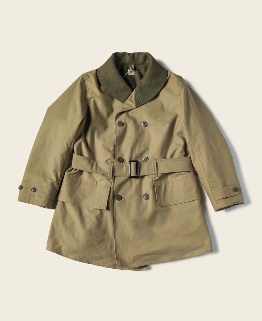 "Bronson M-38 Mackinaw Coat Khaki - Vintage 1938 US Army 1st Model Repro for Men"