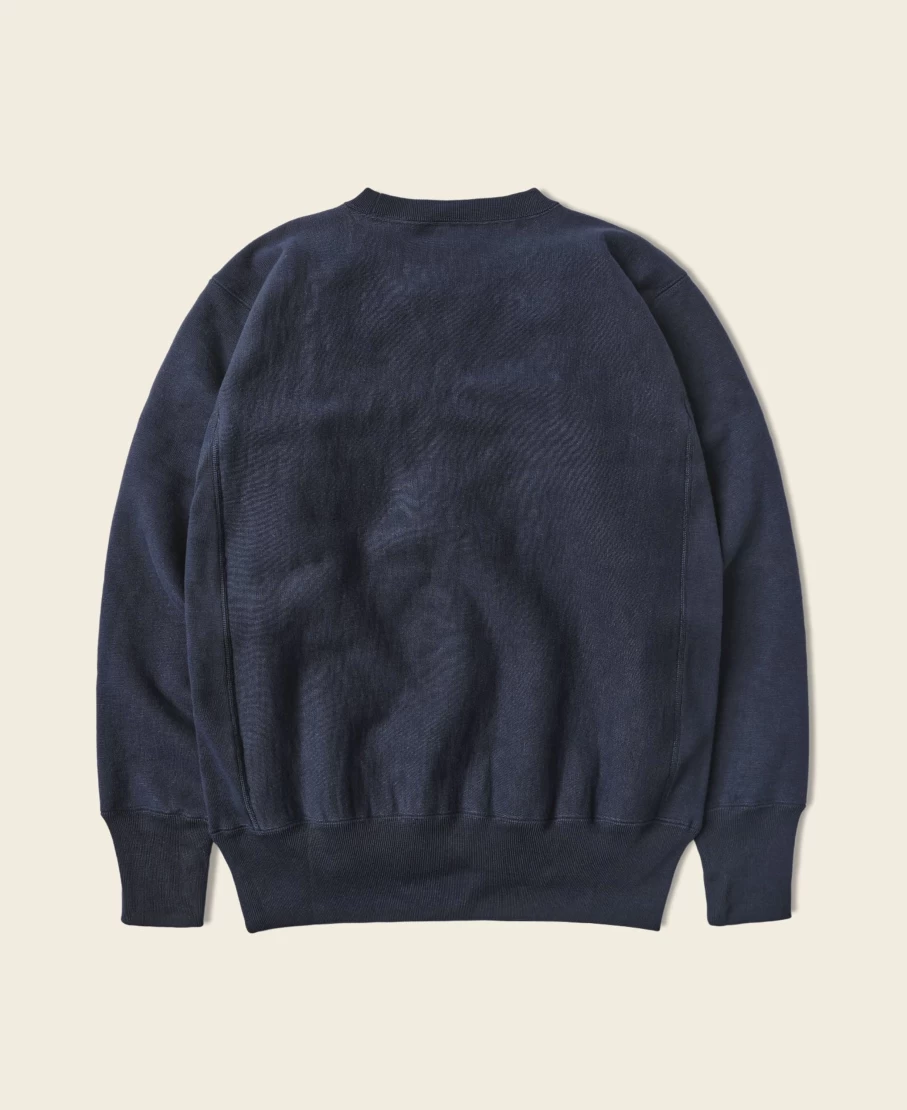 Bronson Men's Navy Reverse Weave Sweatshirt - 21 Oz Heavyweight USCg Style Pullover