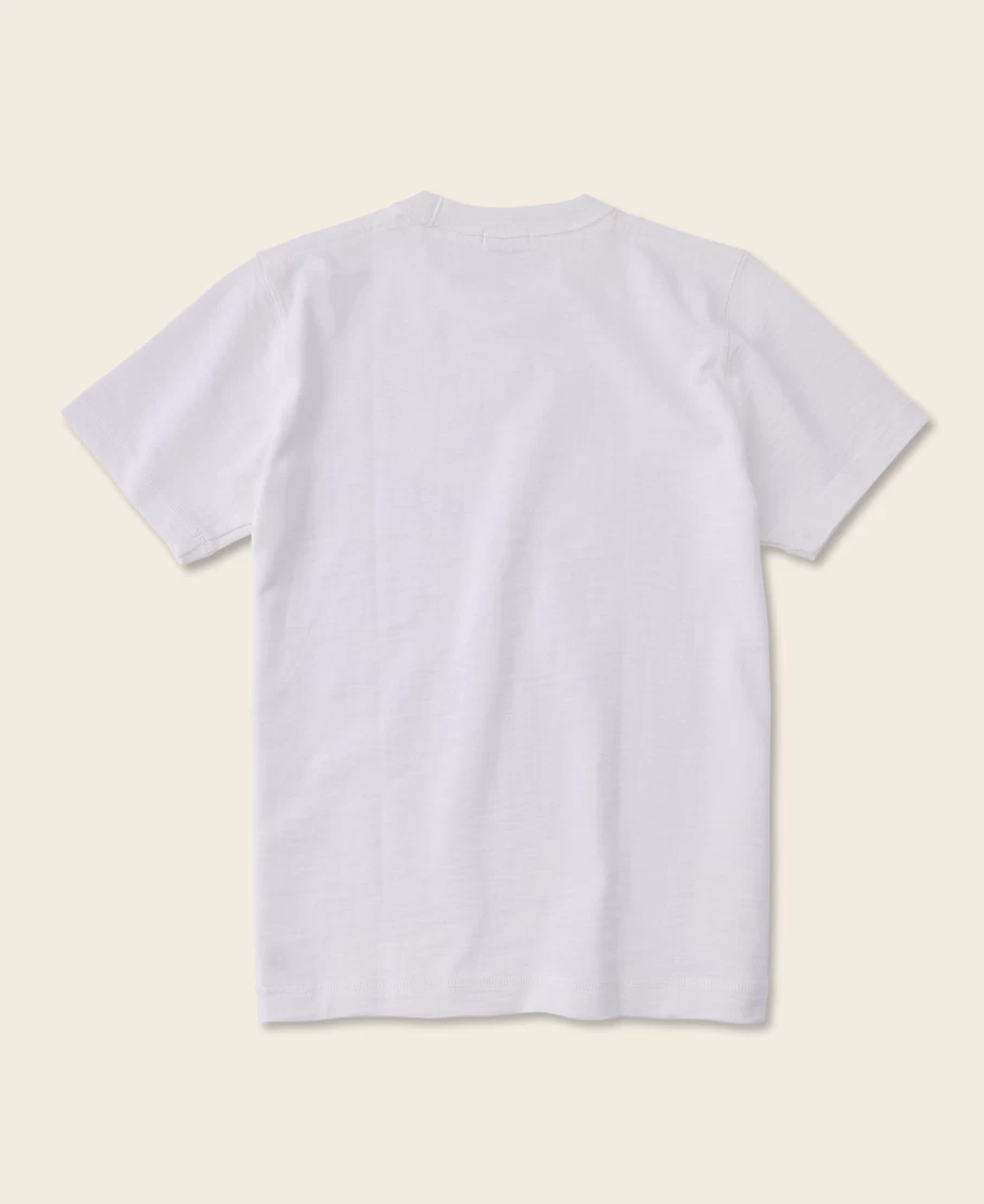 Bronson Men's 10.5 Oz Heavyweight Cotton T-Shirt - White, Tubular Gusset Design