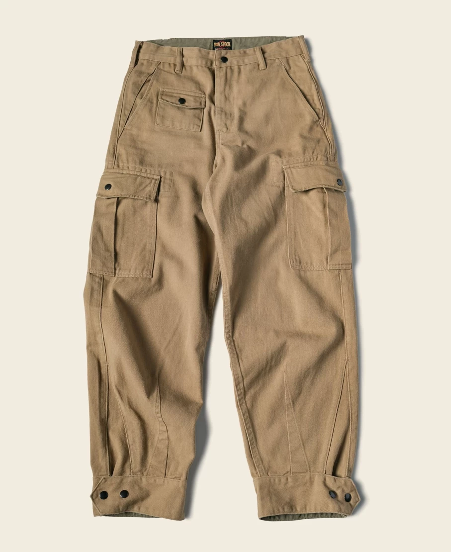Bronson Men's Khaki Cotton Twill Relaxed Fit Field Pants - 13 Oz Casual Workwear