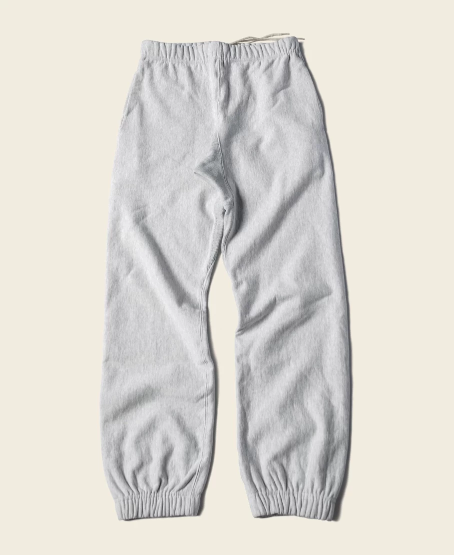 Bronson Men's Gray 1950s Terry Cloth Reverse Weave Sweatpants - 20.5 Oz Heavyweight Vintage Style