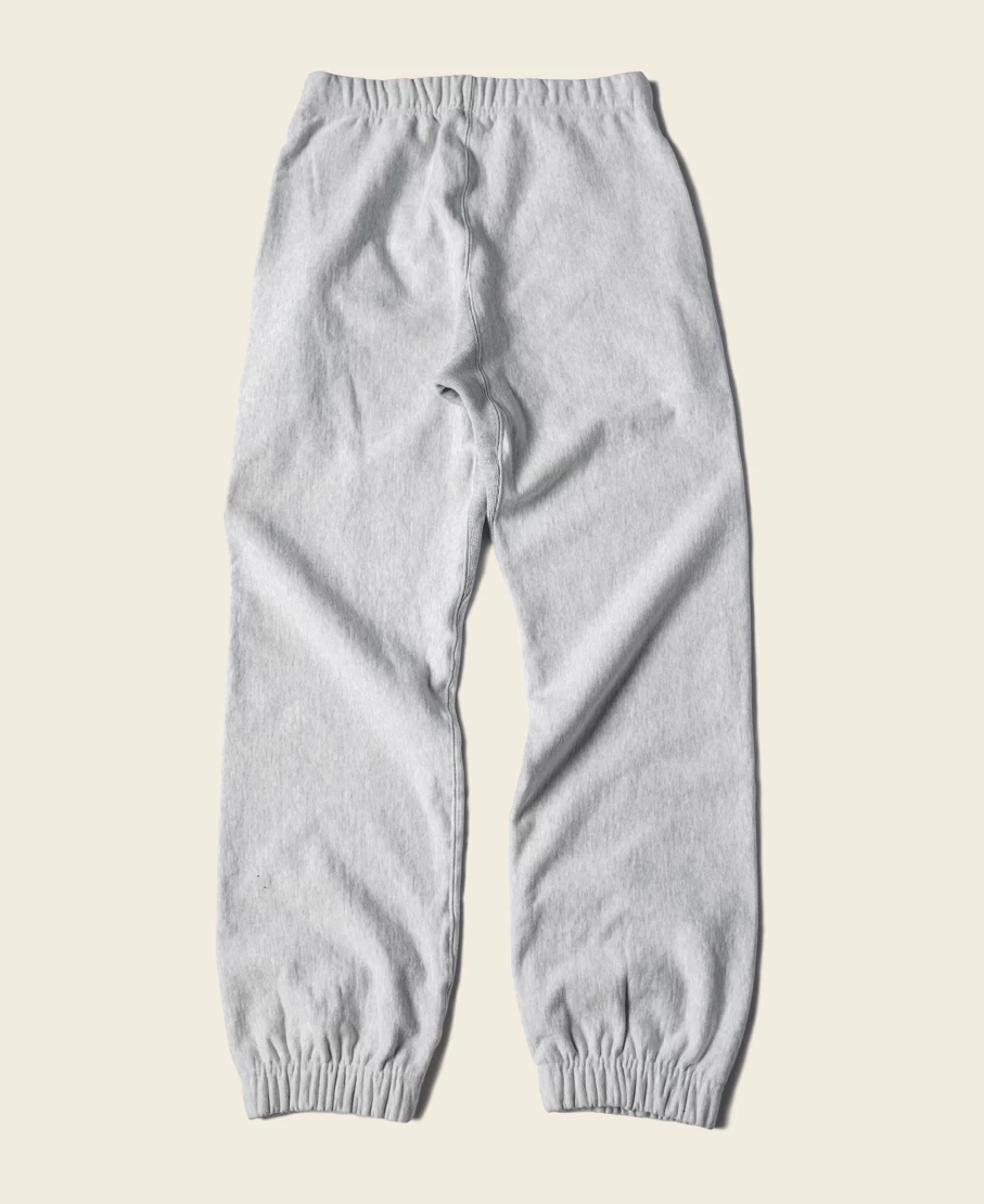 Bronson Men's Gray 1950s Terry Cloth Reverse Weave Sweatpants - 20.5 Oz Heavyweight Vintage Style