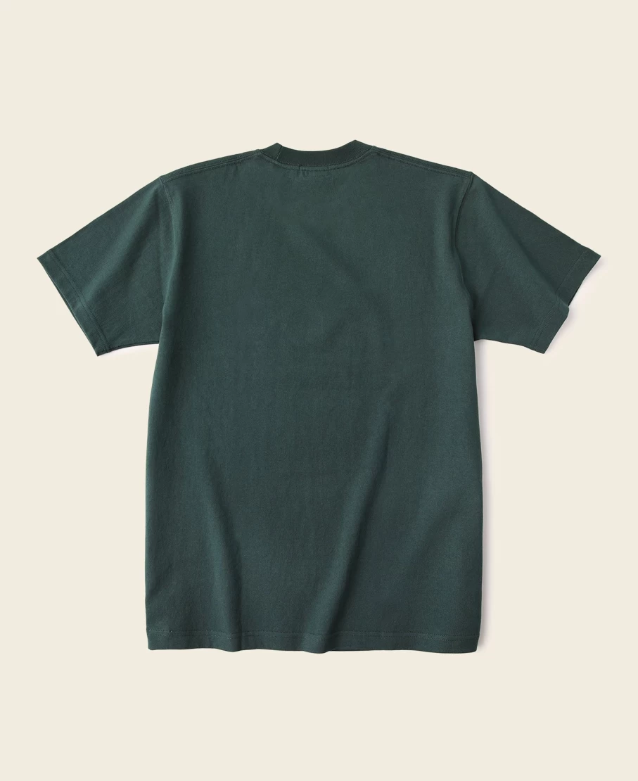 Bronson Men's Dark Green 9 Oz US Cotton Tubular T-Shirt