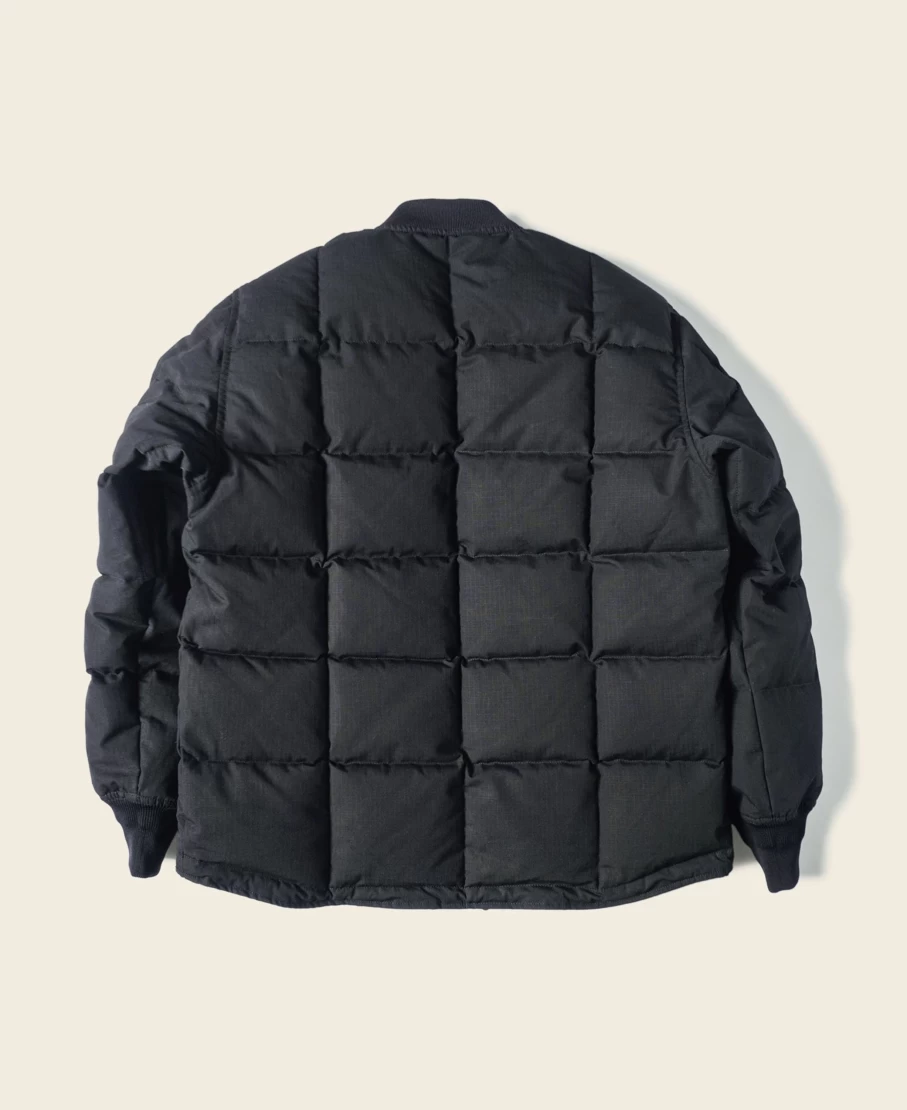 Bronson Men's Black Box Quilted Down Liner Jacket - Lightweight Warm Padded Coat