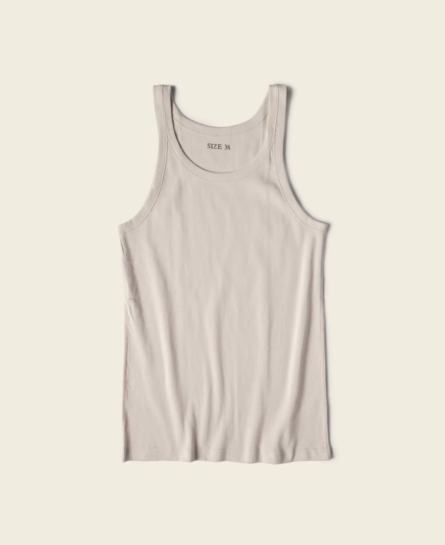 Bronson Military Cotton Tank Top for Men - Apricot Color