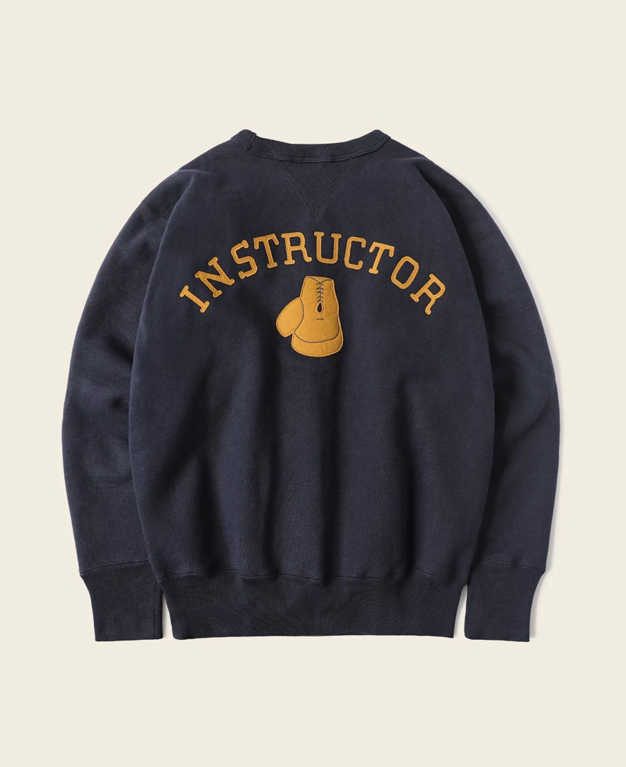 Bronson Men's Navy Boxing Sweatshirt - Y Instructor Design