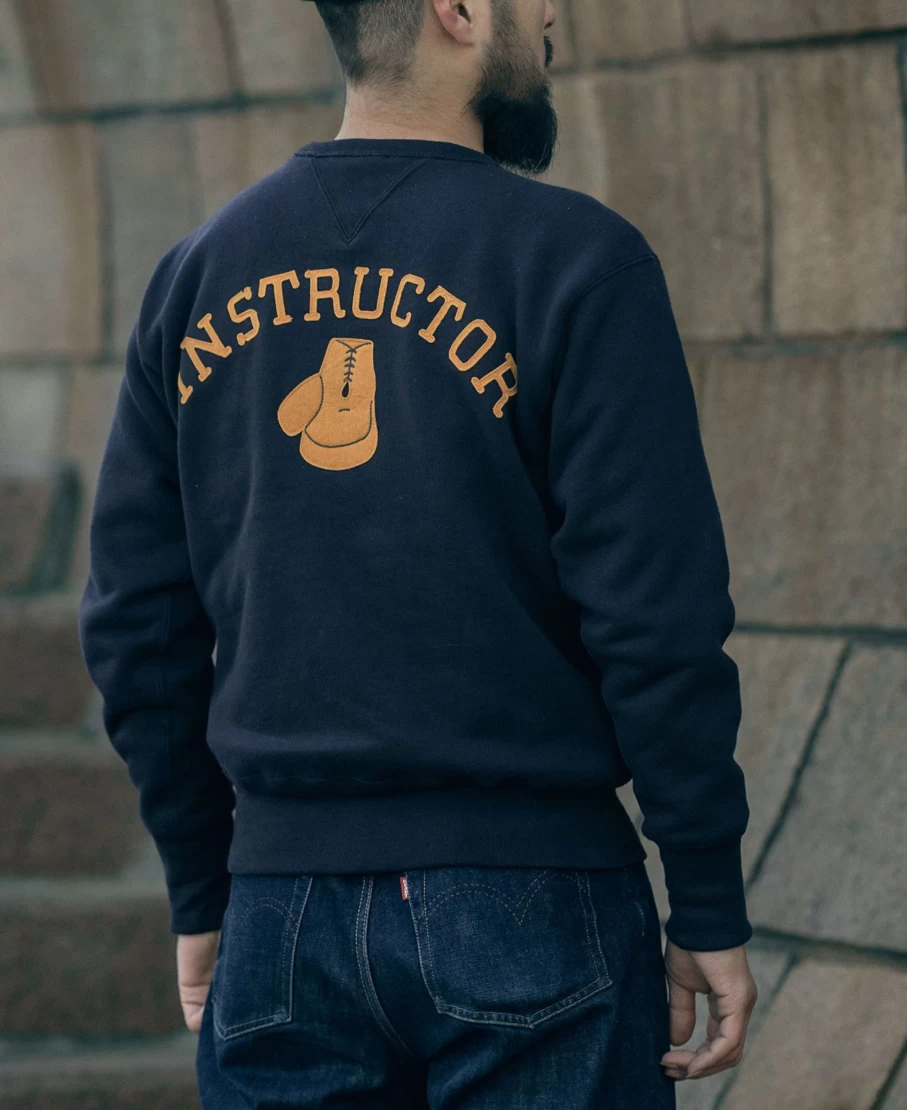 Bronson Men's Navy Boxing Sweatshirt - Y Instructor Design