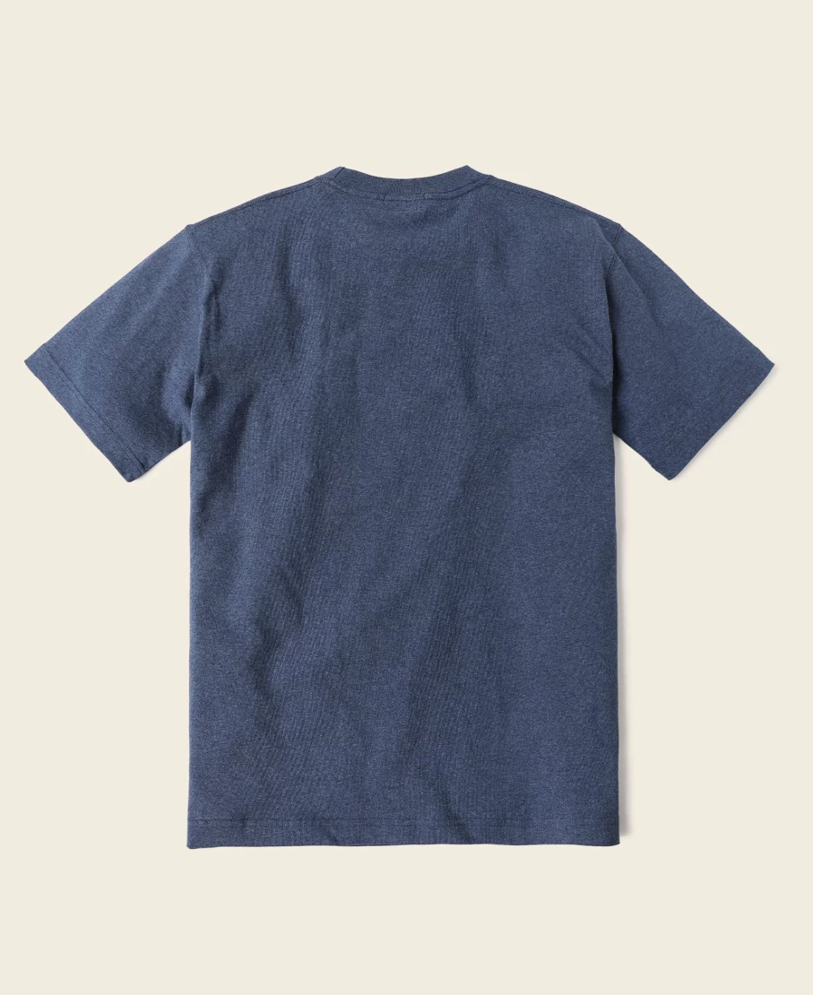 Bronson Men's 9 Oz Denim Blue US Cotton Tubular T-Shirt