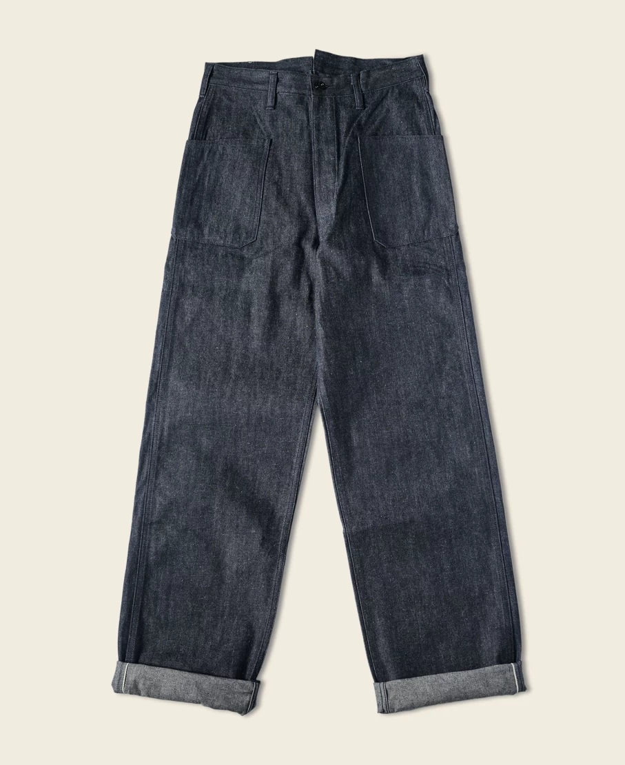 Bronson Men's 1917 US Navy First Denim Pants in Indigo - Vintage Military Style Jeans