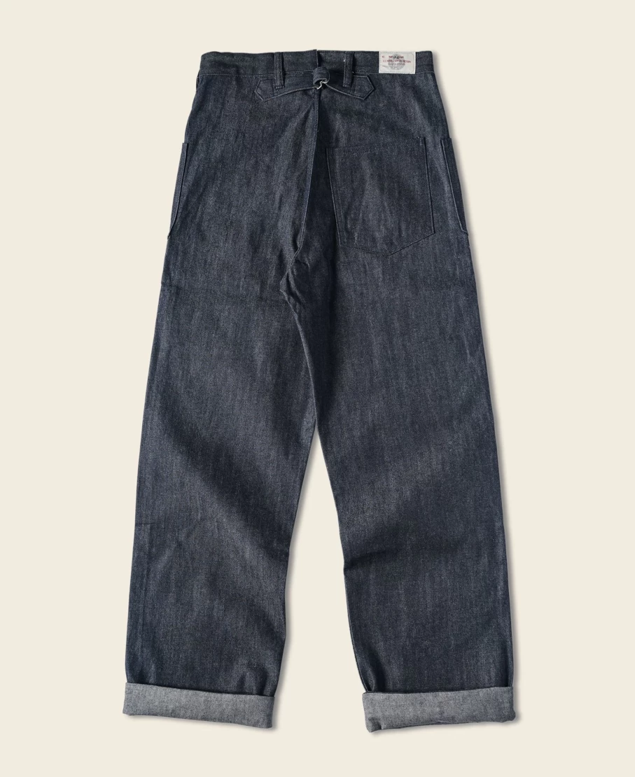 Bronson Men's 1917 US Navy First Denim Pants in Indigo - Vintage Military Style Jeans