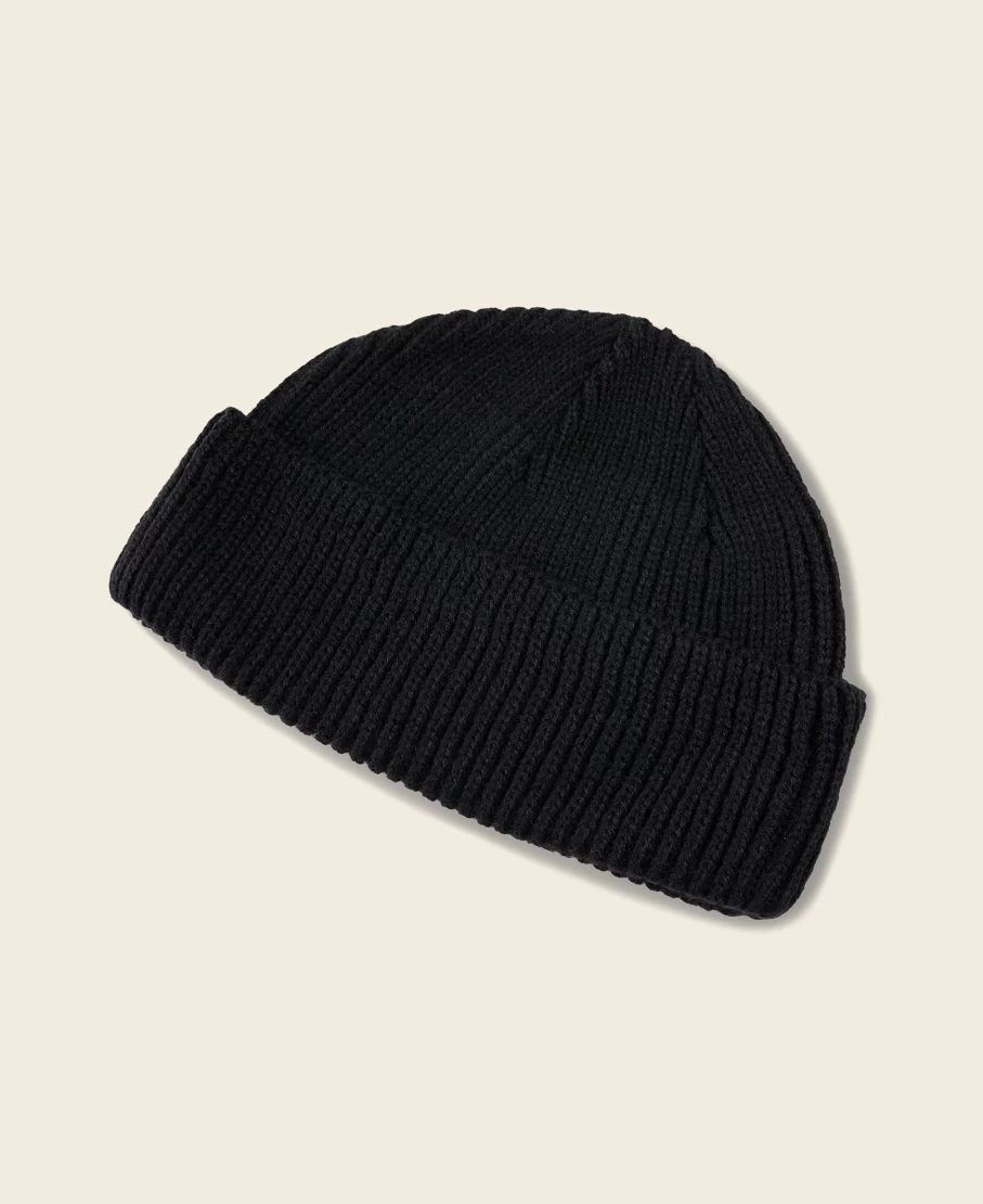 Bronson Men's Black WWII USAAF A-4 Watch Cap Military Style Knit Beanie