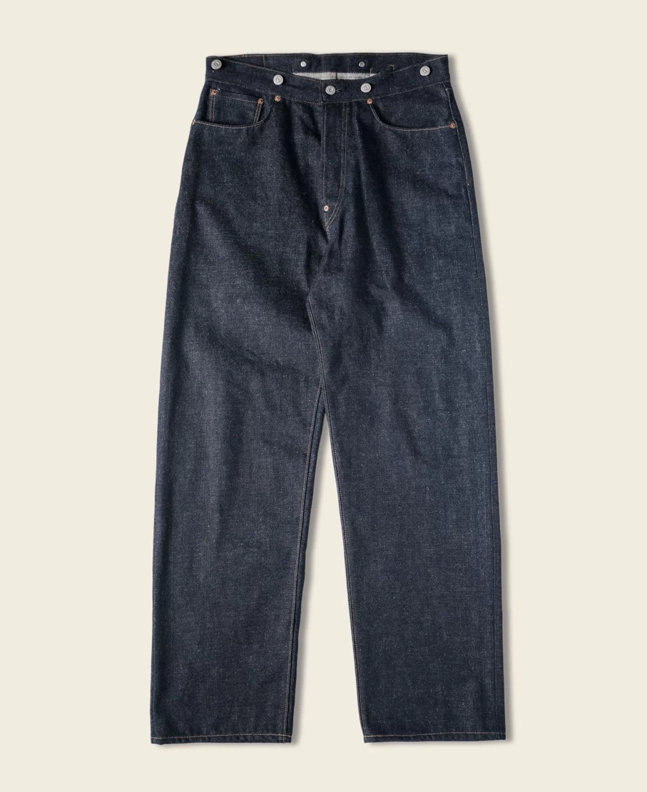 Bronson 1910s Selvedge Denim Jeans for Men - 12.5 Oz Indigo Raw Denim Trousers - Lot 910 Vintage Style