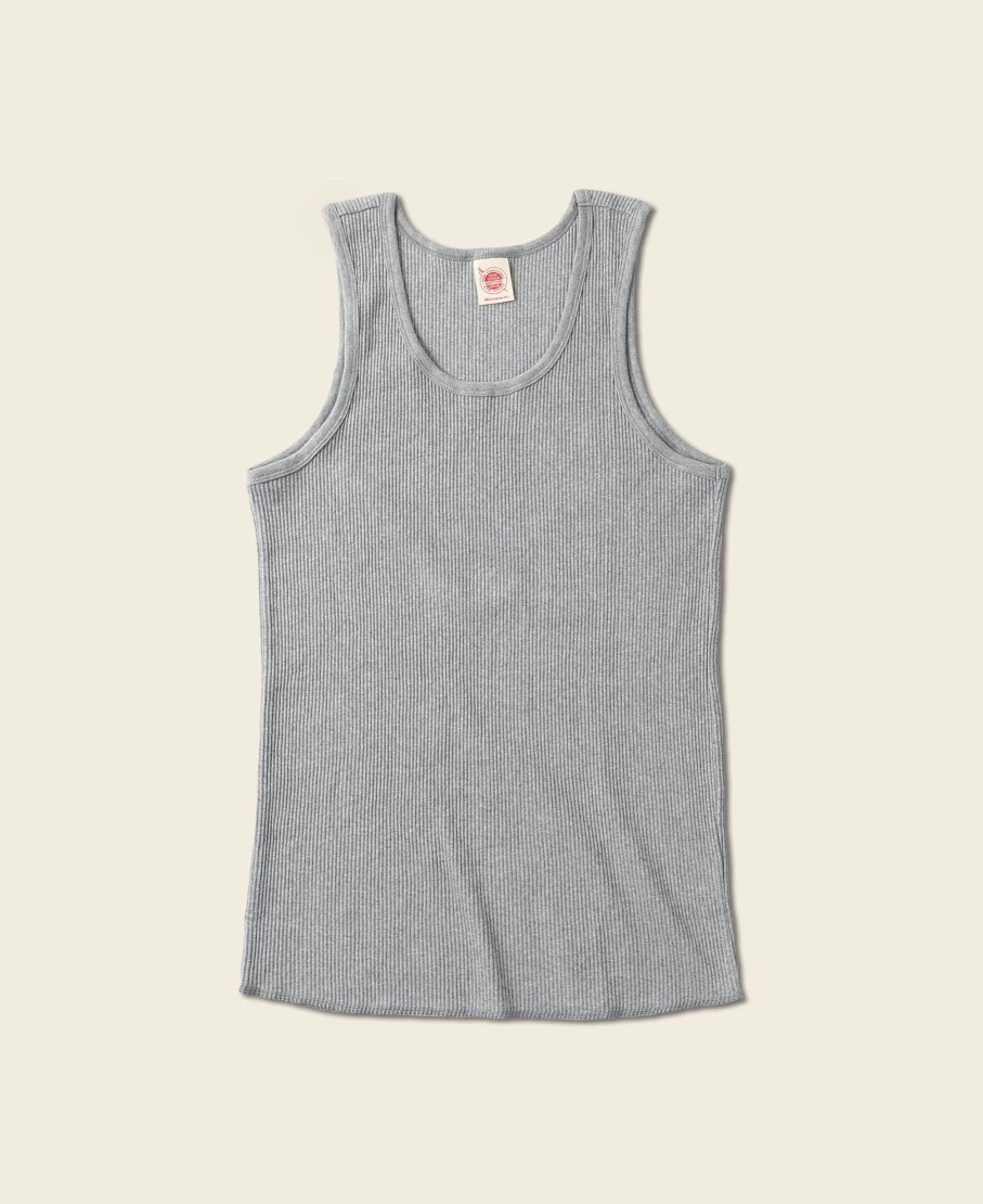 Bronson Men's 10.5 Oz Gray Cotton Tank Top