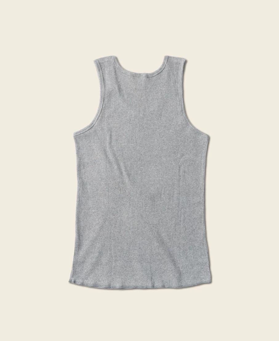 Bronson Men's 10.5 Oz Gray Cotton Tank Top
