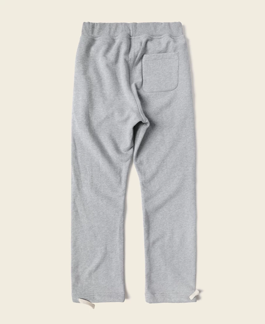 Bronson Men's Heavyweight Terry Sweatpants - 17.6 Oz Gray Casual Lounge Pants