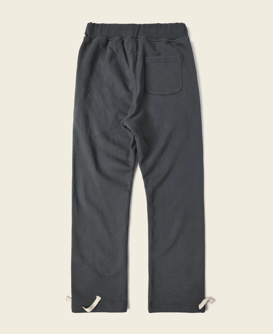 Bronson Men's Black Heavyweight Terry Sweatpants - 17.6 Oz Comfort Fit Lounge Pants