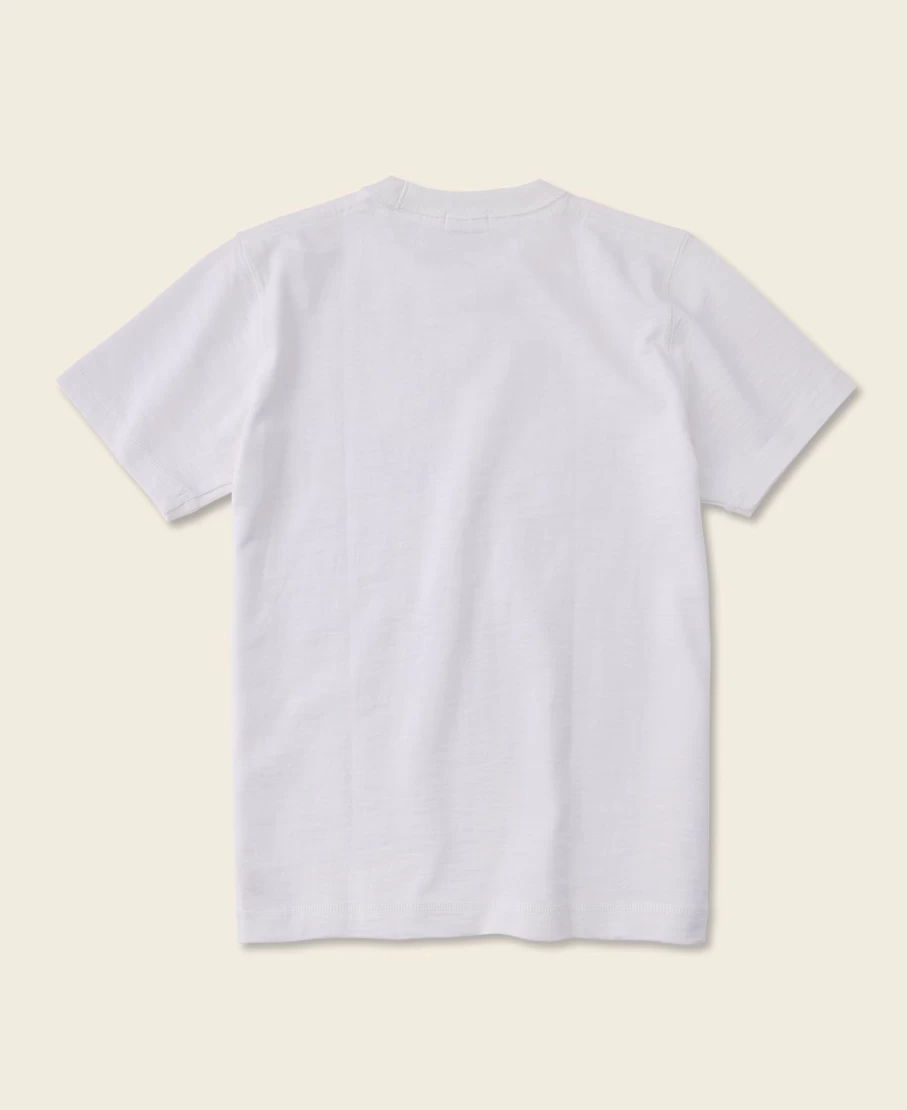Bronson Men's 10.5 Oz Heavyweight Cotton White T-Shirt with Tubular Gusset
