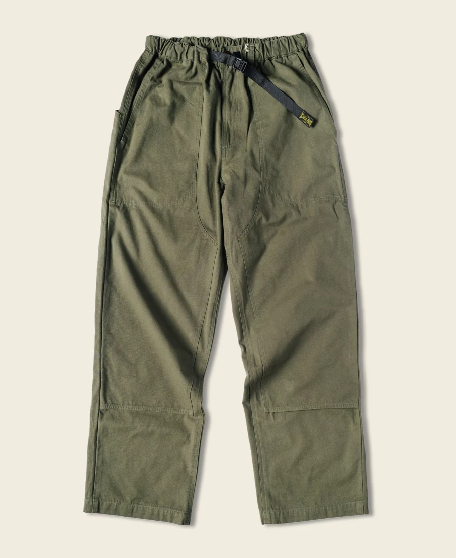 Bronson Men's Olive 10 Oz Cotton Canvas Climbing Pants - Durable Outdoor Adventure Trousers