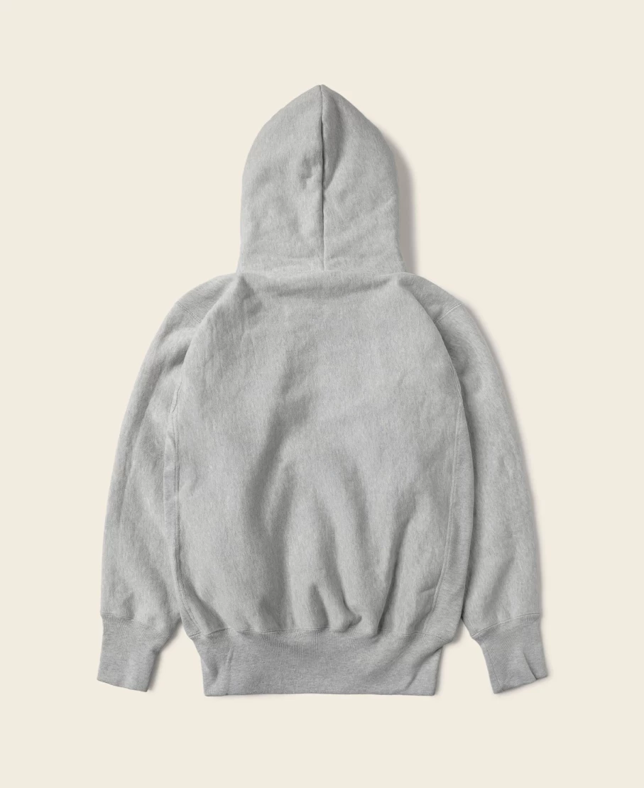 Bronson Men's White Motorcycle Club Logo Reverse Weave Hoodie