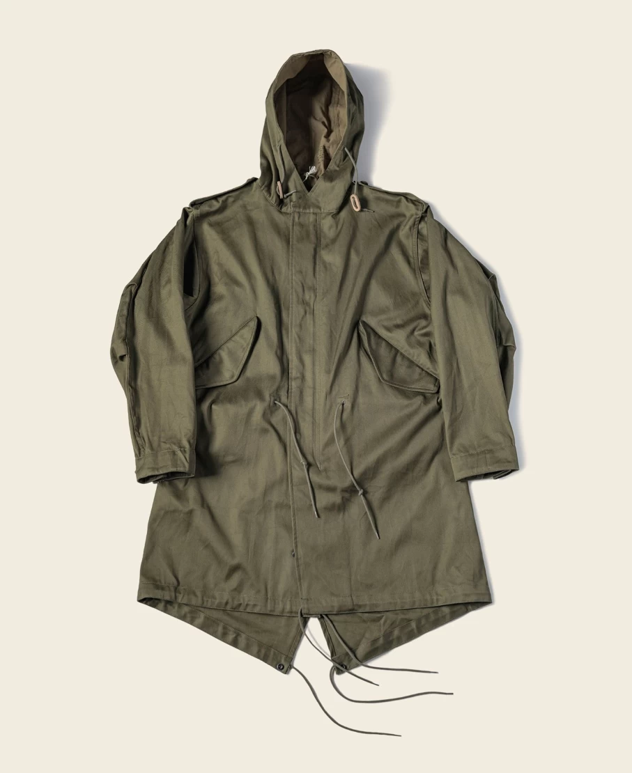 Bronson M-1951 Parka Jacket for Men in OD3 Green - US Army Style Military Outerwear