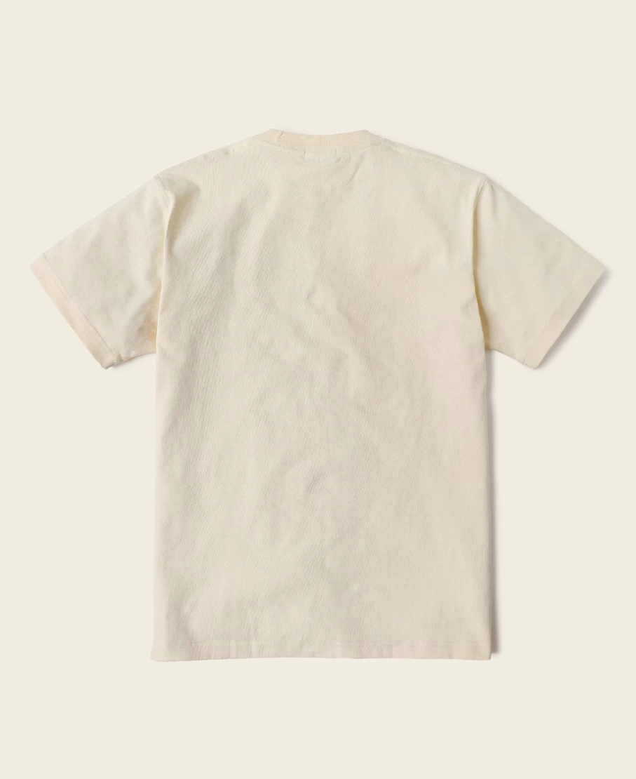 Bronson Men's 9 Oz Heavyweight Cotton T-Shirt in Embryo - Premium US Made Tubular Tee