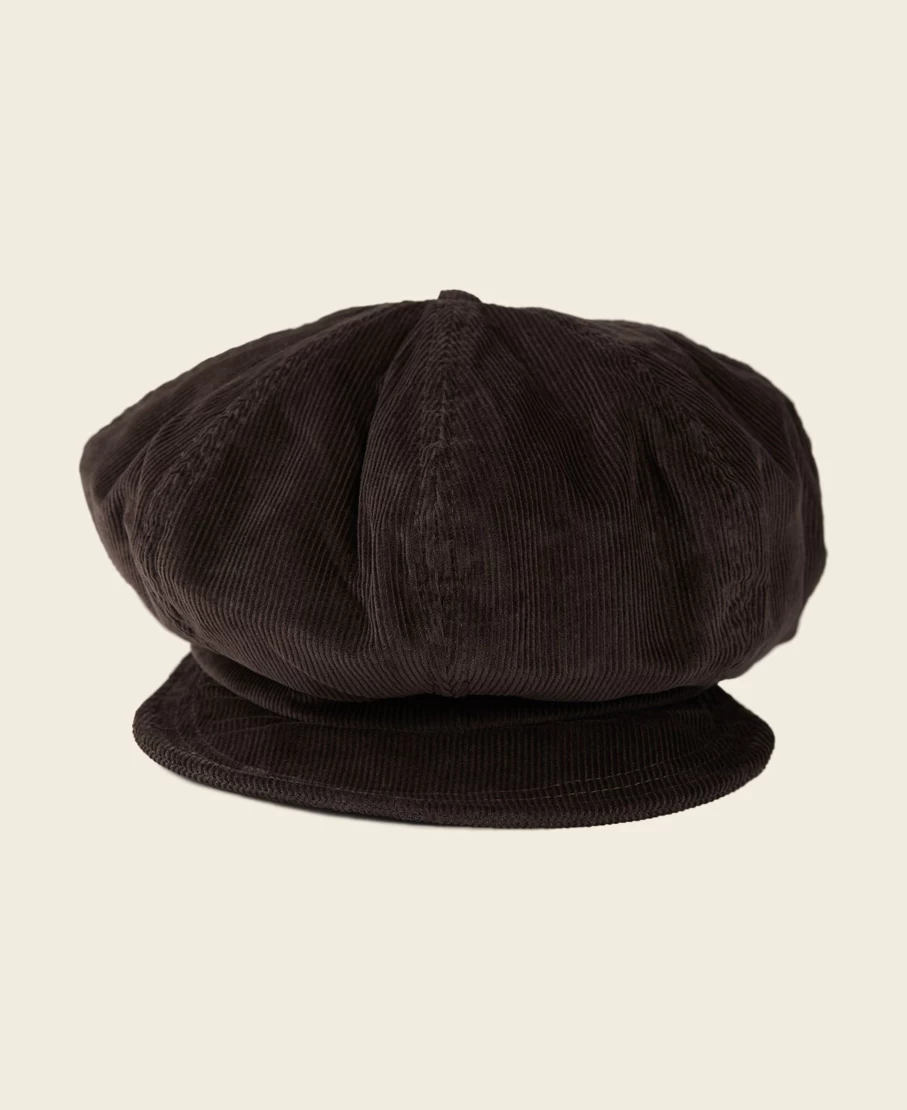 Bronson Men's Brown Corduroy Newsboy Cap | Classic Vintage Style Hat