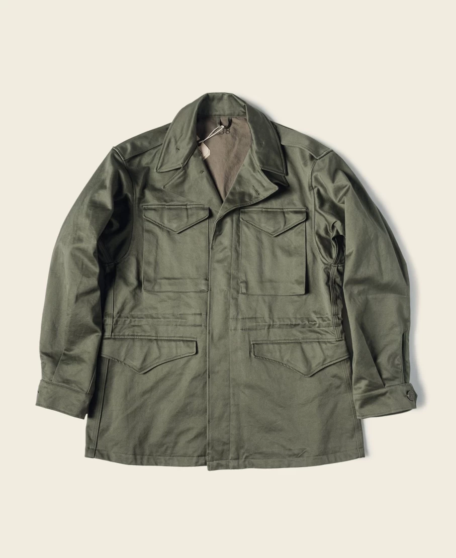Bronson Men's Olive US Army M-1943 Field Jacket Military Vintage Outerwear