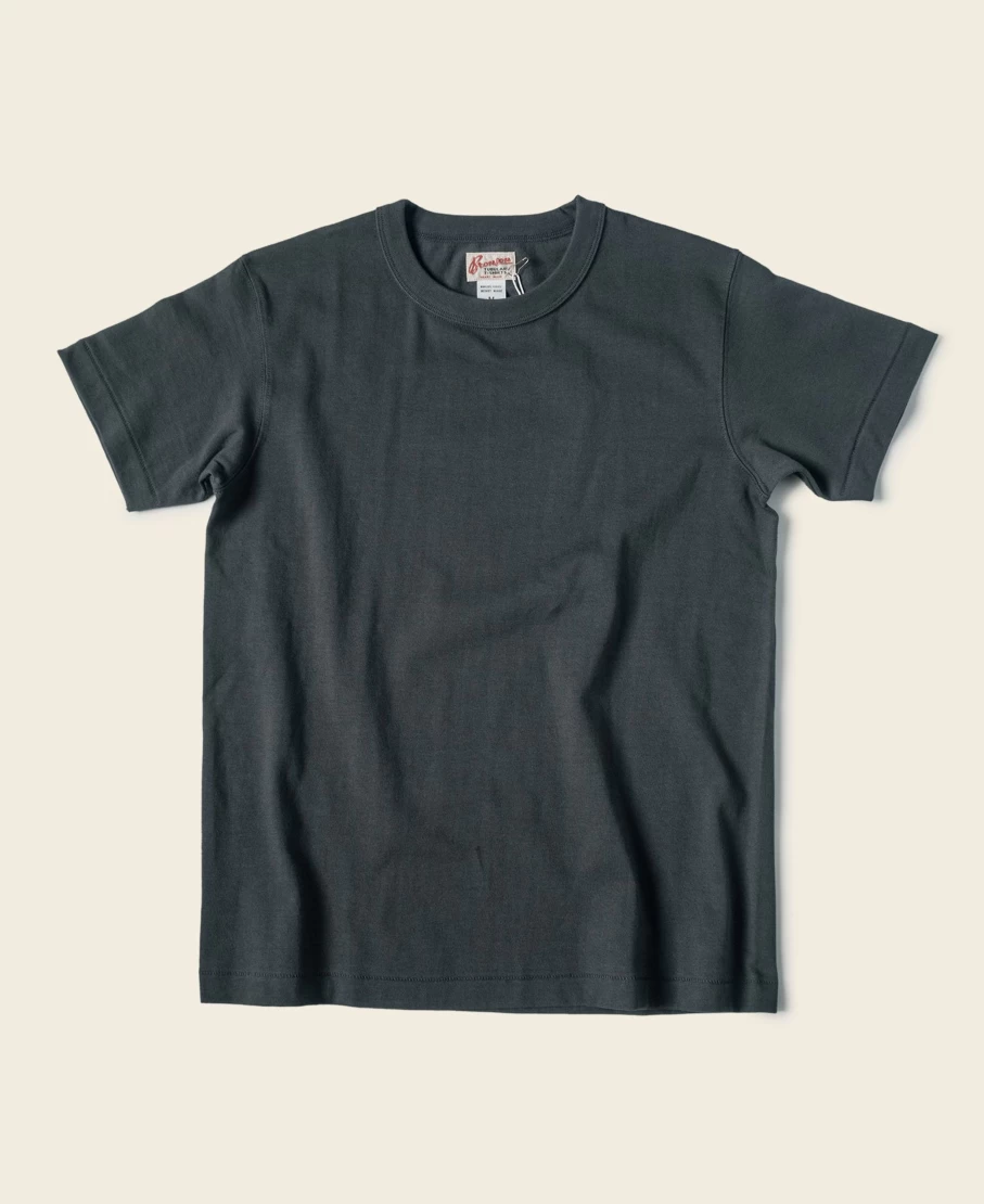 Bronson Men's Vintage Black Loopwheel Tubular Athletic T-Shirt