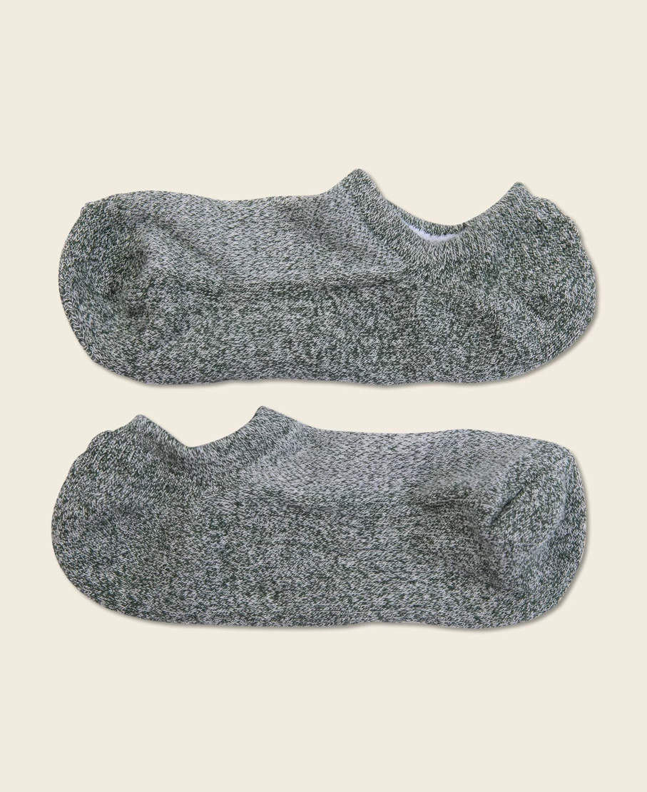 Bronson Men's Sage Green Colored Cotton No Show Socks