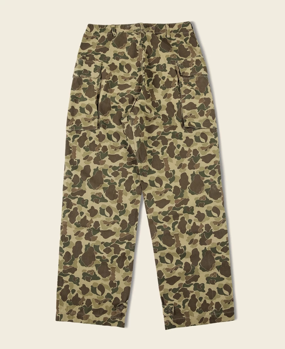 Bronson Men's Camo Duck Hunter Pants - 1943 US Army Style Tactical Trousers