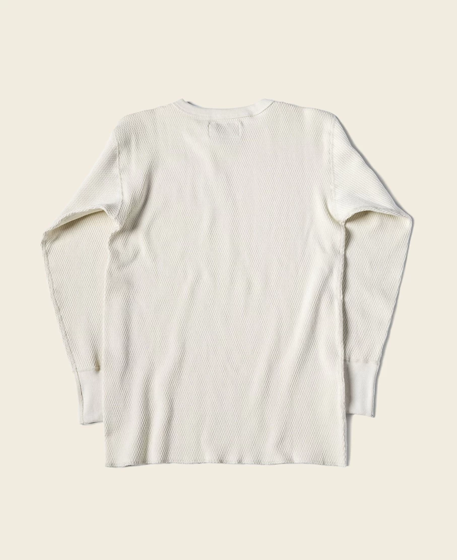 Bronson Men's Apricot Waffle Thermal Shirt - US Naval Raschel Knit Military Style Top