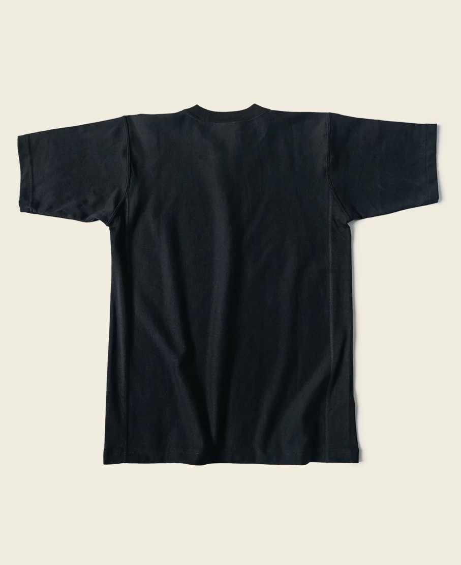 Bronson Men's Black Devil-Dog Logo Reverse Weave T-Shirt
