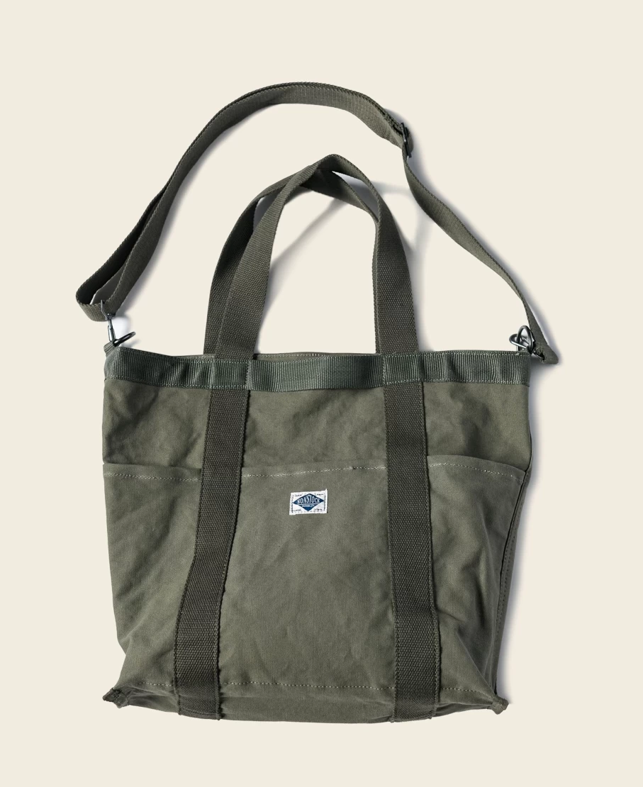 Bronson Olive 18 Oz Canvas Tote Bag for Men - Durable & Stylish Carryall