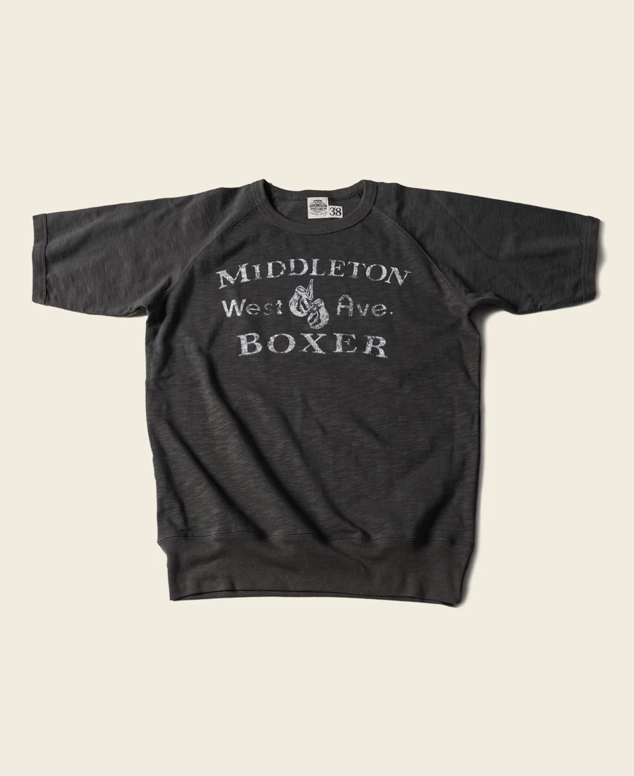 Bronson Men's Heavy Duty Boxer Training T-Shirt - Black