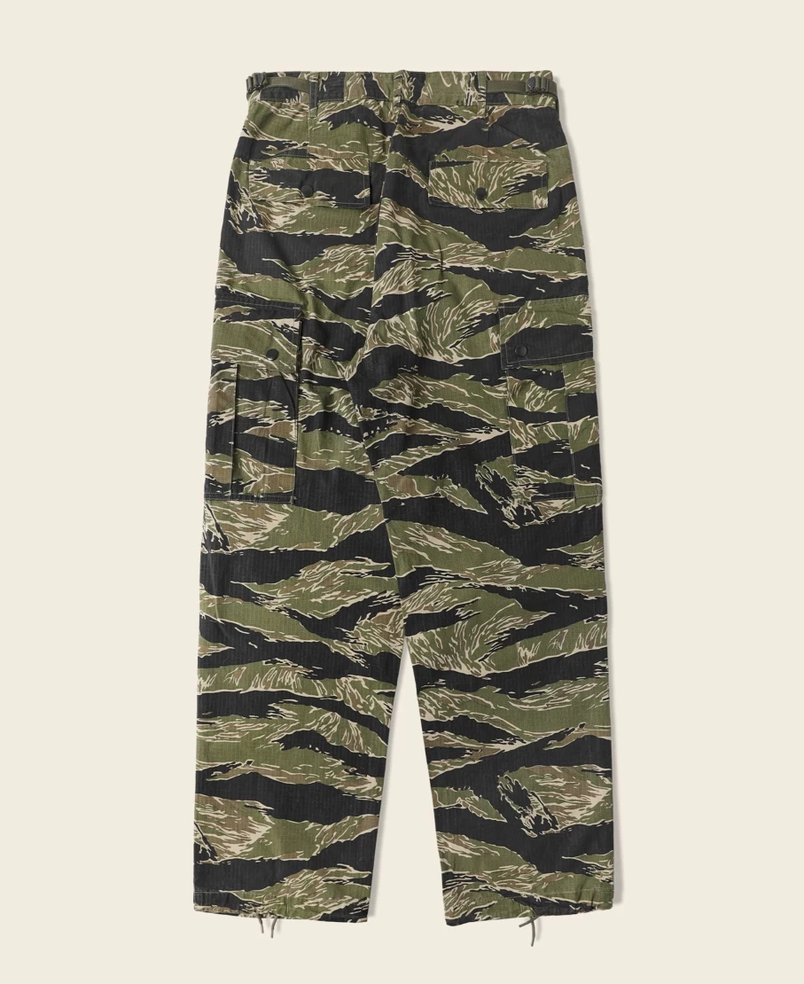 Bronson Men's Tiger Stripe Camo Tropical Jungle Fatigue Pants