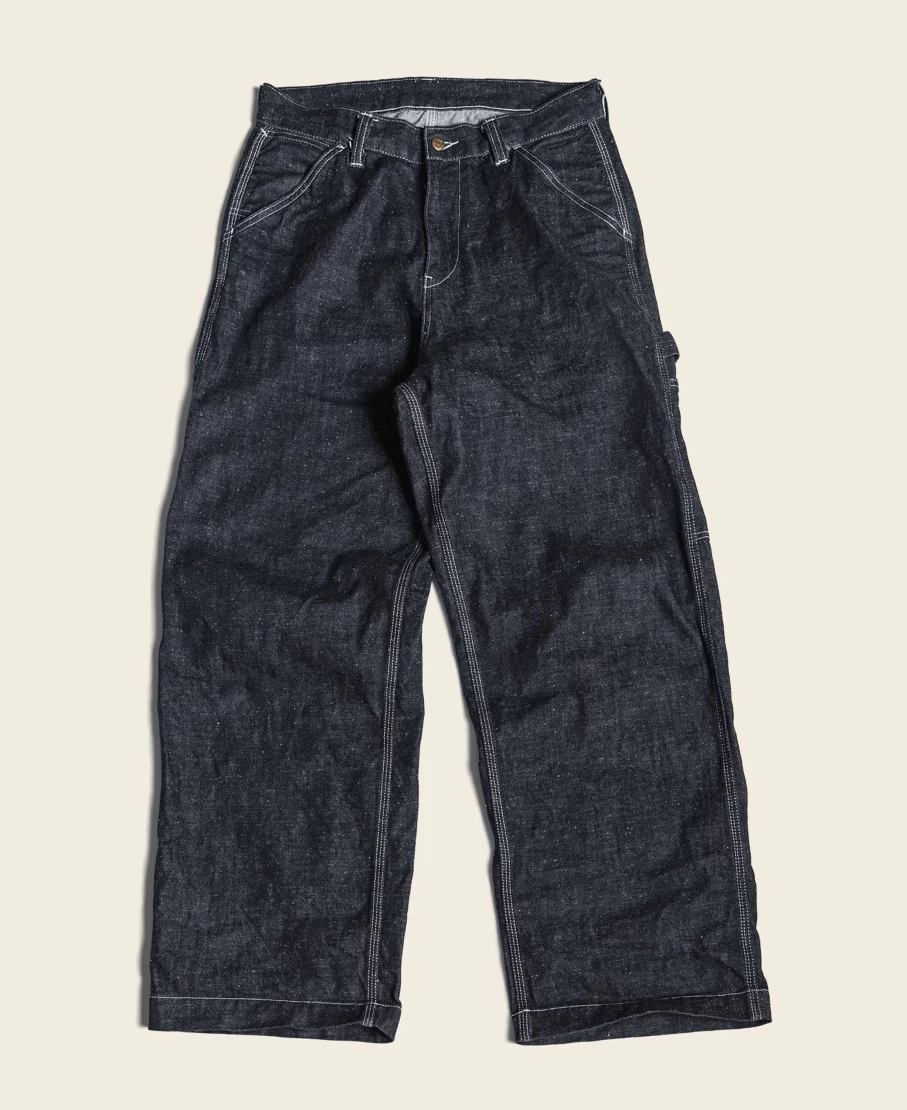 Bronson Men's 1950s Vintage Indigo Selvedge Denim Carpenter Work Pants 12.5 Oz