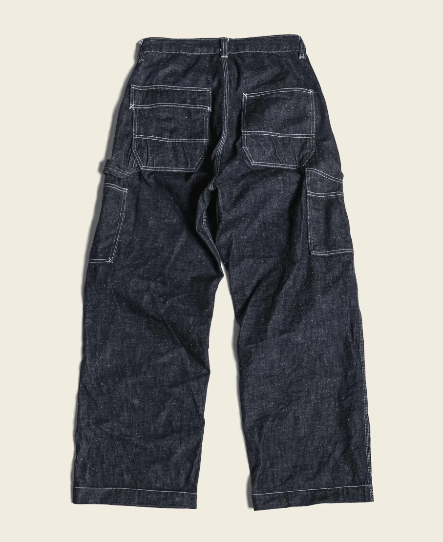 Bronson Men's 1950s Vintage Indigo Selvedge Denim Carpenter Work Pants 12.5 Oz