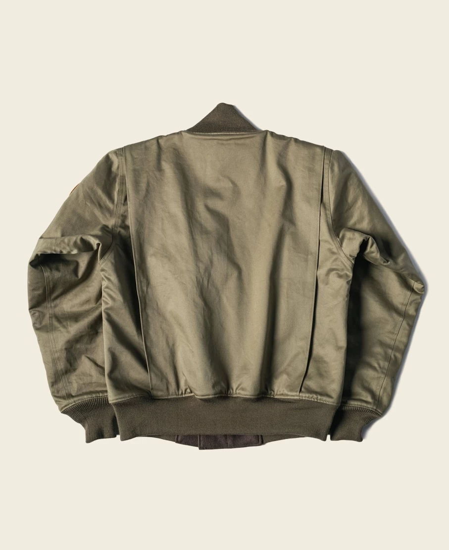 Bronson Men's Khaki Olive US Army 2nd Tanker Jacket - Taxi Driver Style Military Outerwear