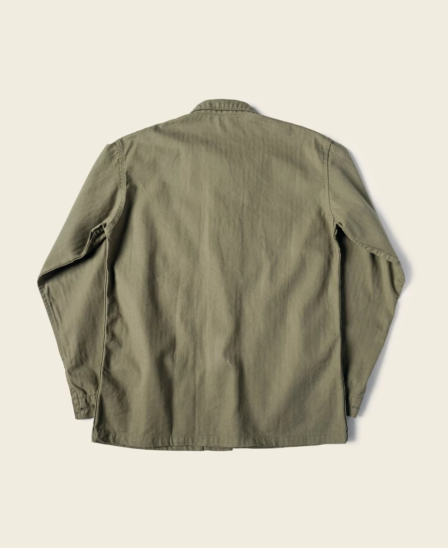 Bronson USMC P-41 HBT Utility Jacket for Men - Olive Military Workwear