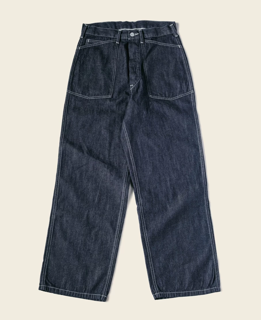 Bronson 1935 US Army CCC Fatigue Dungaree Pants for Men in Indigo