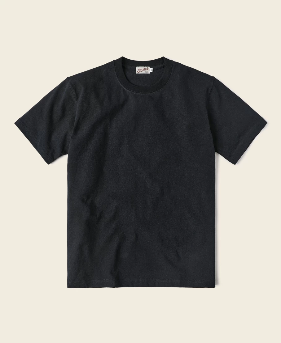Bronson Men's Black 9 Oz Heavyweight US Cotton Tubular T-Shirt