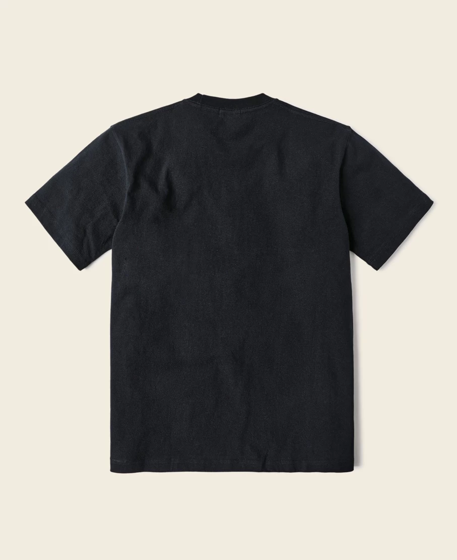 Bronson Men's Black 9 Oz Heavyweight US Cotton Tubular T-Shirt