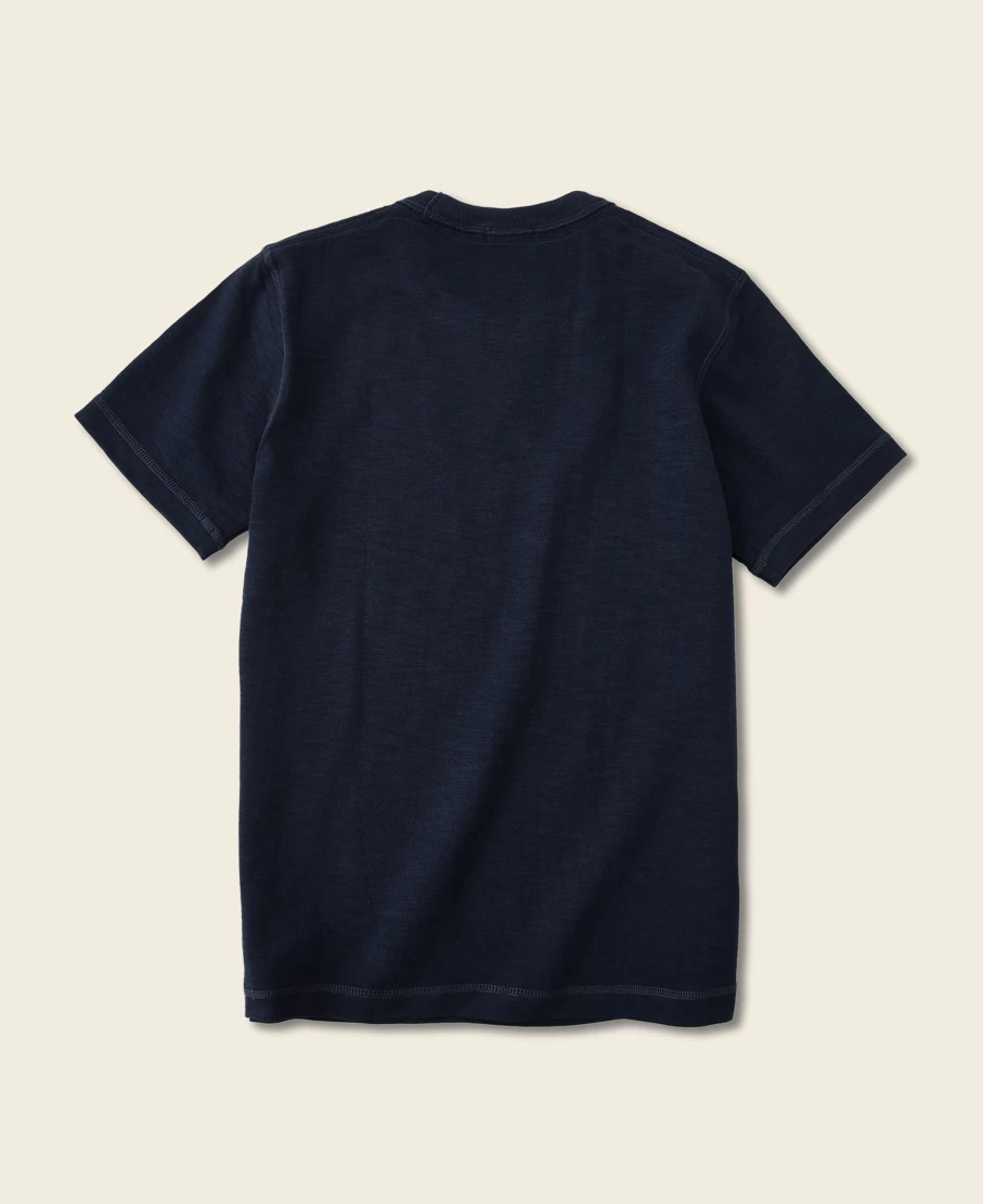 Bronson Men's Indigo 10.5 Oz US Cotton Tubular Gusset T-Shirt