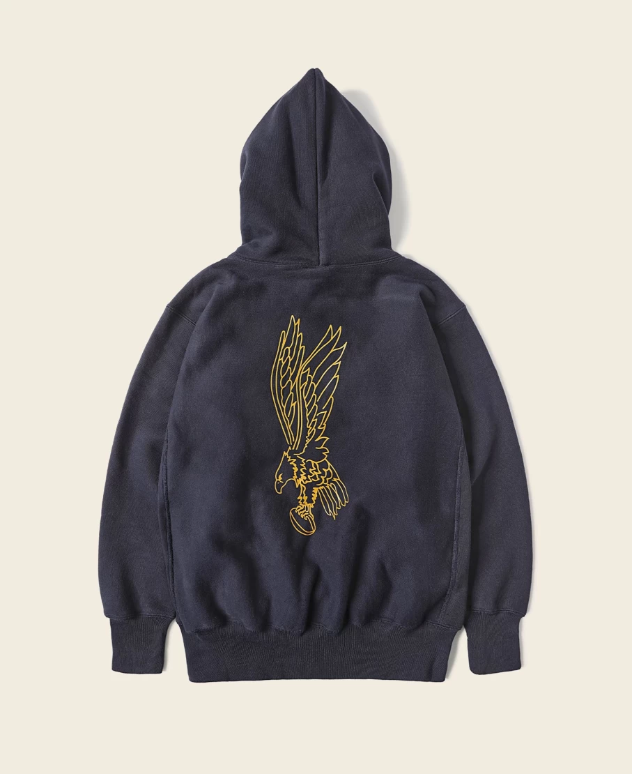 Bronson Men's Navy Rugby Hoodie – US Naval Academy Style Sweatshirt