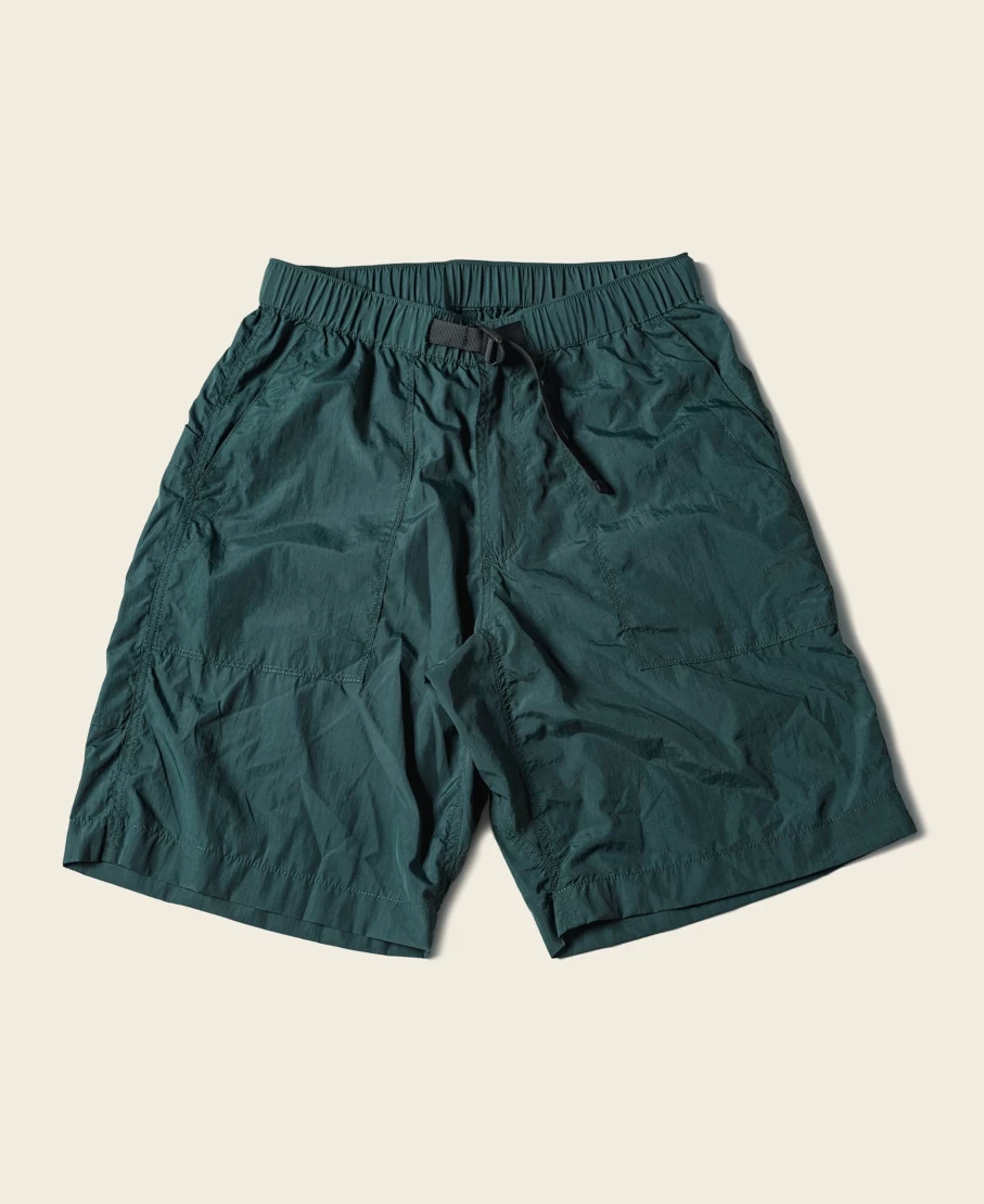 Bronson Men's Green Nylon Climbing Shorts for Outdoor Adventures