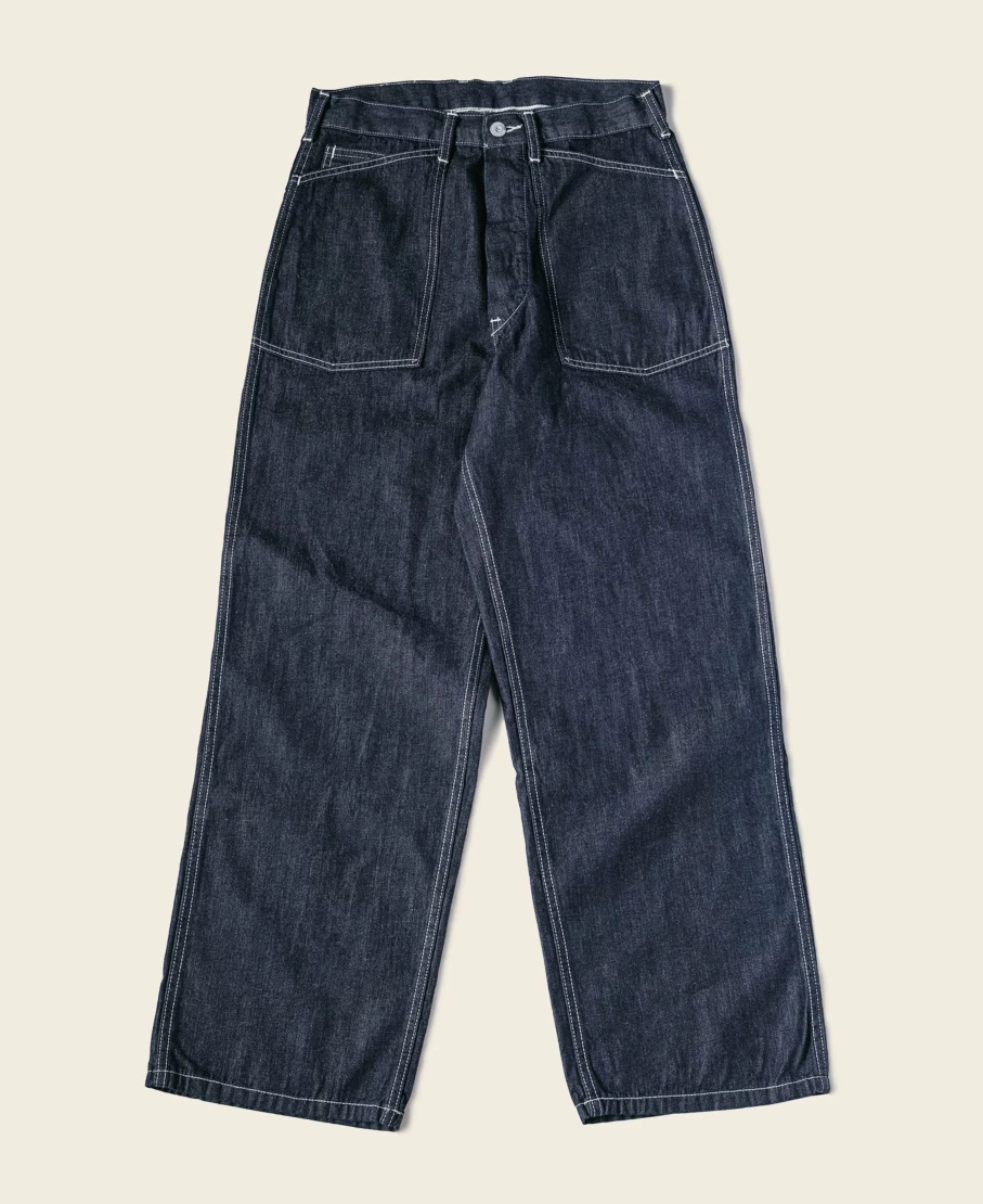 Bronson 1935 US Army CCC Fatigue Dungaree Pants for Men in Indigo - Vintage Military Workwear