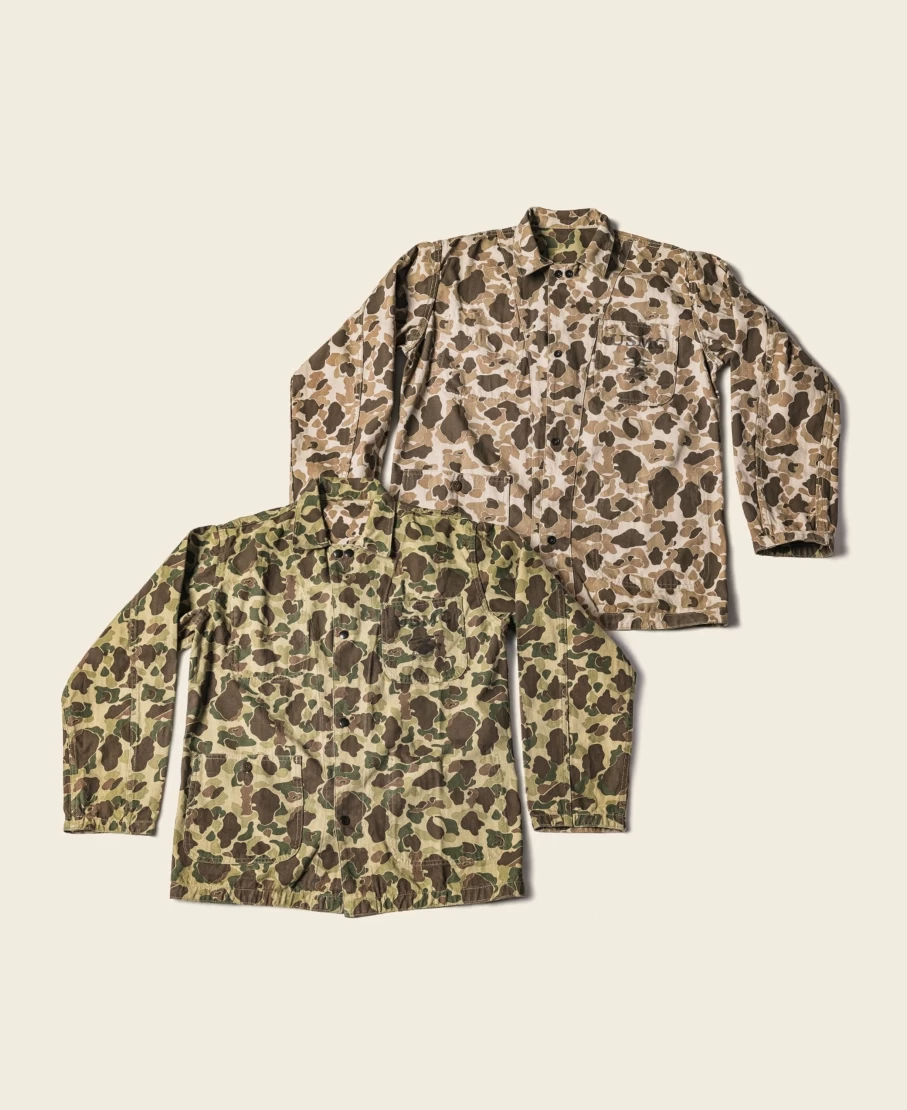 Bronson Men's WWII USMC P-42 Duck Hunter Jacket in Camo Camouflage