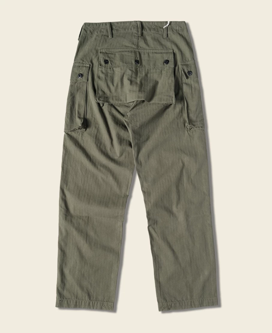 Bronson USMC P-44 Utility Pants for Men - Olive Military Tactical Work Trousers