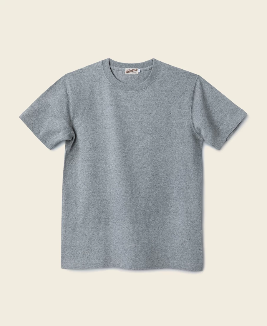 Bronson Men's Gray 9 Oz US Cotton Tubular T-Shirt