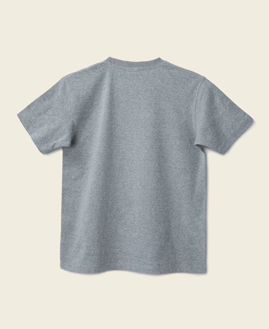 Bronson Men's Gray 9 Oz US Cotton Tubular T-Shirt
